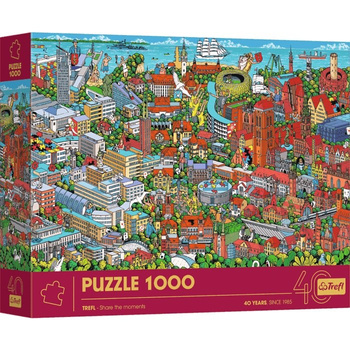 Puzzle 1000 40-lecie Trefl Trójmiasto 10924