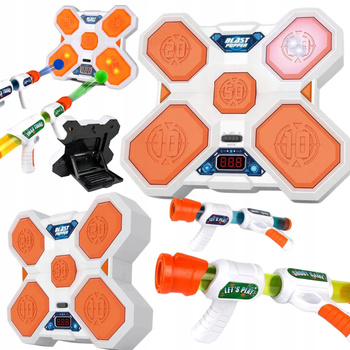 Strzelnica Dla Dzieci Podświetlana Tarcza Dźwięk Duże Pistolety Prezent