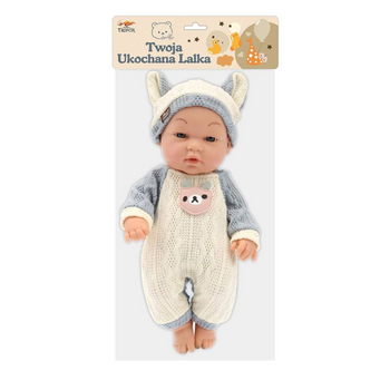 Lalka bobas interaktywna z dźwiękiem zabawka edukacyjna dla dzieci 40 cm