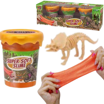 ZESTAW MASA PLASTYCZNA SLIME FIGURKA DINOZAURA