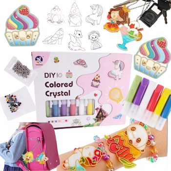 Zestaw Artystyczny Kreatywny Do Malowania Szablony Wzory Zawieszki Nauka