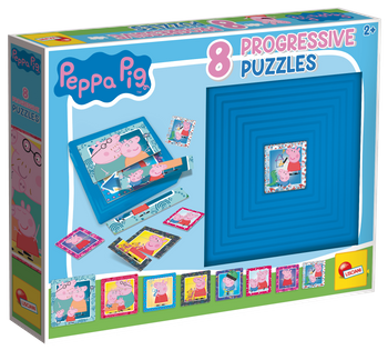 LISCIANI PUZZLE PROGRESYWNE 8 PEPPA PIG