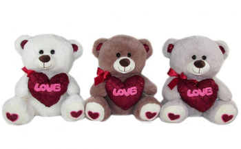 Miś z sercem 20cm MIX Sun-Day