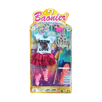 Ubranko dla lalki zestaw akcesoriów modne ubrania dla lalek dzieci