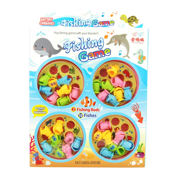 Gra Rybki dla Dzieci Edukacyjna Zabawa Zręcznościowa Wędka w Pudełku