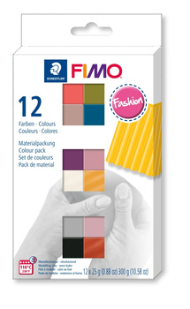 Zestaw FIMO soft kolory Fashion 12x25g Staedtler