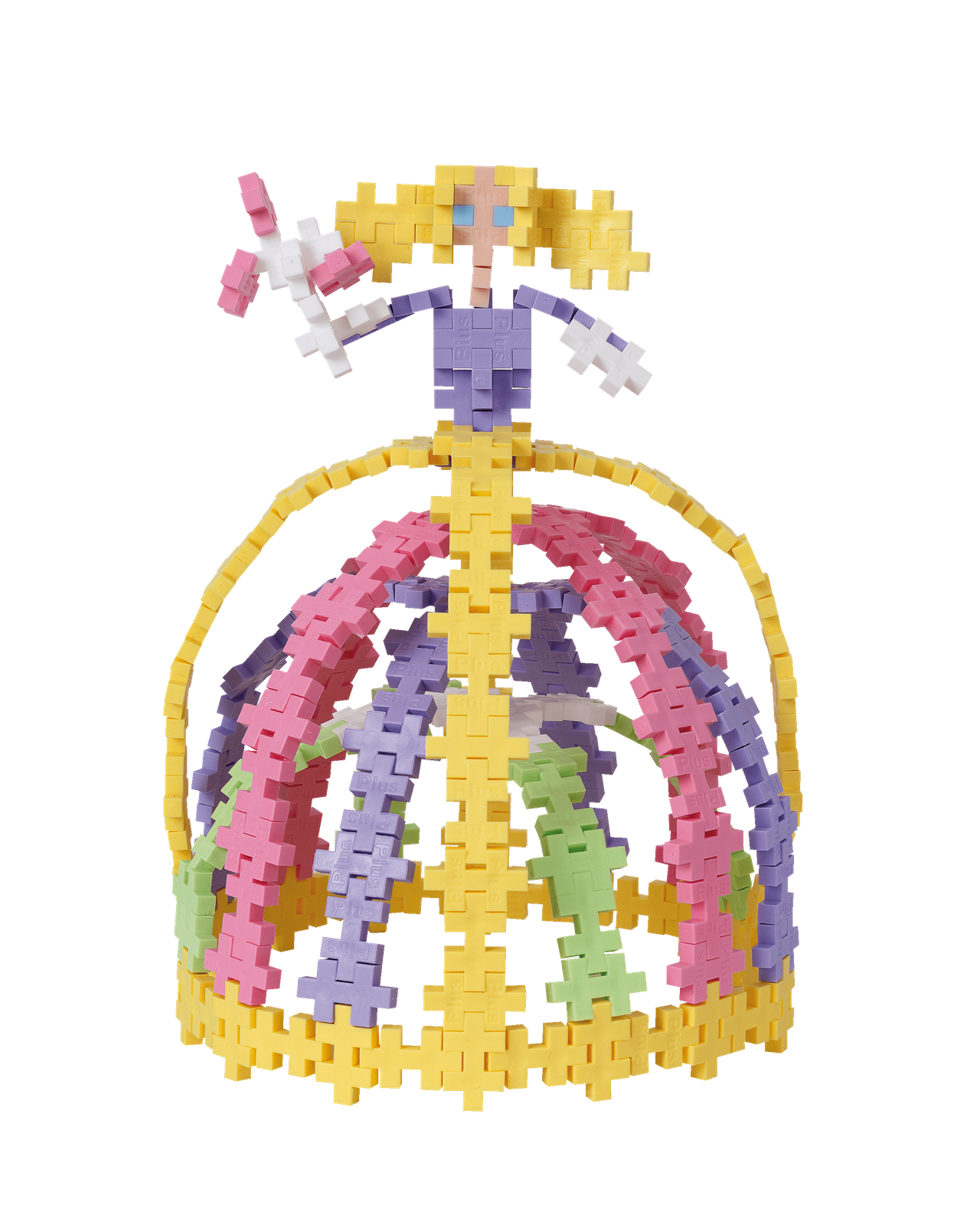 Pastelowe klocki konstrukcyjne PLUS-PLUS Mini Pastel 220 elementów w opakowaniu