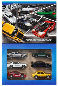 Hot Wheels Silver Streets of Japan 6-pak (6szt) Mattel