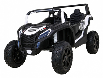 Auto Na Akumulator Buggy ATV Strong Racing dla 2 dzieci Biały Audio LED