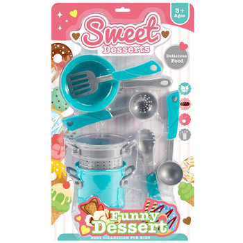 Zestaw Naczyń Kuchennych Dla Dzieci Stal Nierdzewna Garnki Patelnie Prezent