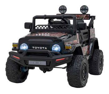 Auto Na Akumulator Toyota FJ Cruiser Czarny Pilot Napęd 4x4 Audio LED EVA