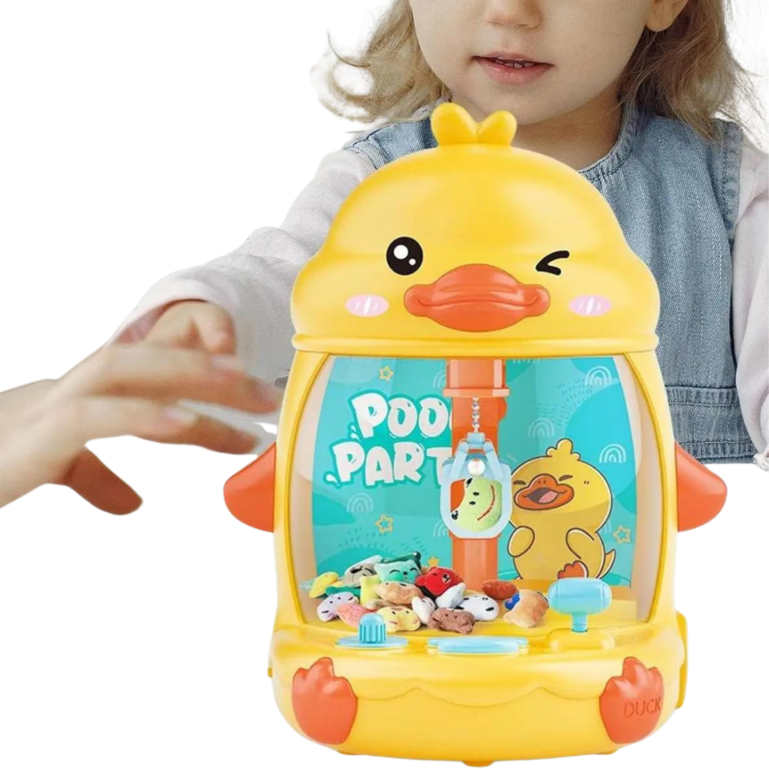 Duża Gra Zręcznościowa Kaczka Automat Maszyna Do Łapania Zabawek LED Muzyka