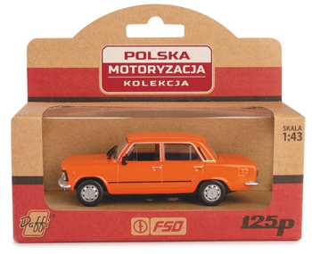 Fiat 125p MR pomarańczowy Daffi
