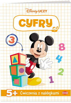 Disney uczy Miki Ćwiczenia z naklejkami cyfry UDN-9308