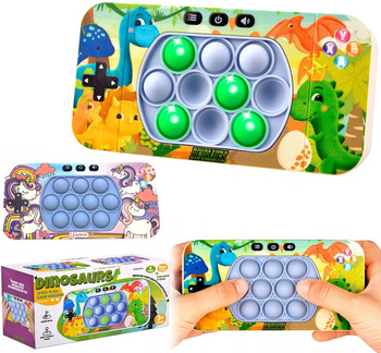 GRA POP IT SENSORYCZNA ANTYSTRESOWA ZABAWKA DLA DZIECKA DINOZAUR JEDNOROŻE