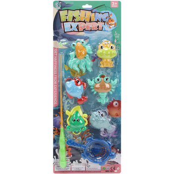 Wędka Zabawka Dla Dzieci Łowienie Ryb Rybki Magnetyczne El. 8 Prezent