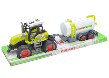 Traktor z Przyczepą Cysterna Dla Dzieci Interaktywny Zabawka Rolnicza