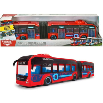 Autobus przegubowy czerwony Volvo 40cm Dickie Toys
