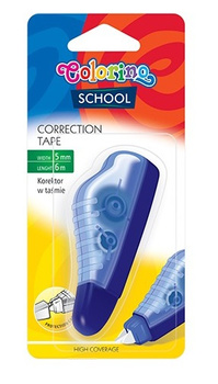 Colorino korektor w taśmie 5 mm x 6 m szkolny 1 sztuka