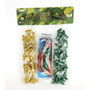 Żołnierzyki Figurka Wojsko – Zestaw Armia z Mapą w Folii