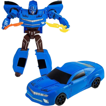 AUTO TRANSFORMER ROBOT NIEBIESKI ZABAWKA 2W1 AUTO I FIGURKA PREZENT ZABAWKA