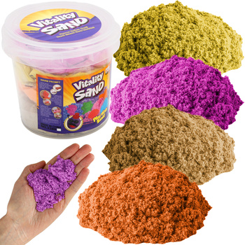 PIASEK KINETYCZNY WIADERKO 1KG 4 KOLORY