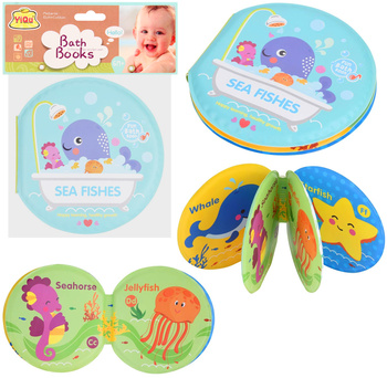 Książeczka do kąpieli dla malucha edukacyjna wodoodporna 75