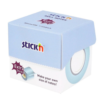 Notes samoprzylepny na rolce 50mmx10m niebieski pastel