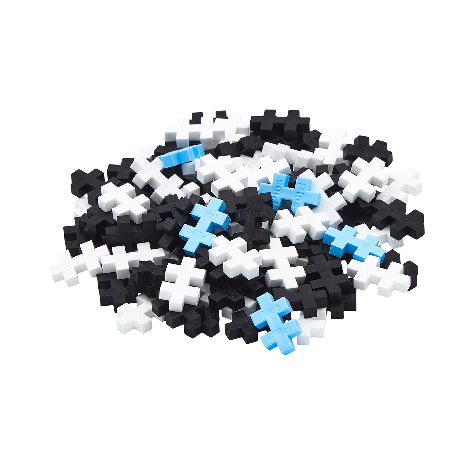 Dziecko bawiące się klockami Plus-Plus Panda i różne formy konstrukcji 3D