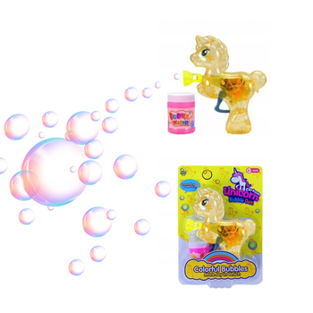 Pistolet do baniek mydlanych Jednorożec dla dzieci zabawka interaktywna