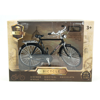 Rower metalowy dla dzieci składany w pudełku edukacyjny prezent