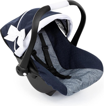 Fotelik samochodowy dla lalek z baldachimem Deluxe Bayer Design