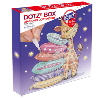 DIAMOND DOTZ DOTZ BOX GIRAFFE PILLOW