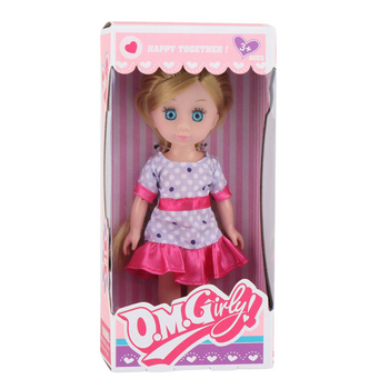 Lalka modna w sukience stylowa zabawka dla dzieci idealny prezent 1 sztuka
