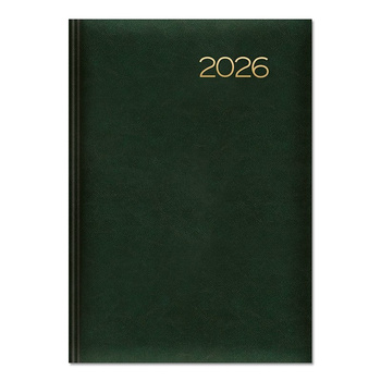 Kalendarz 2026 książkowy A5 dzienny zielony SK2