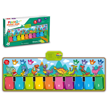 Muzyczna mata pianinko dinozaury interaktywna zabawa dla dzieci edukacyjna