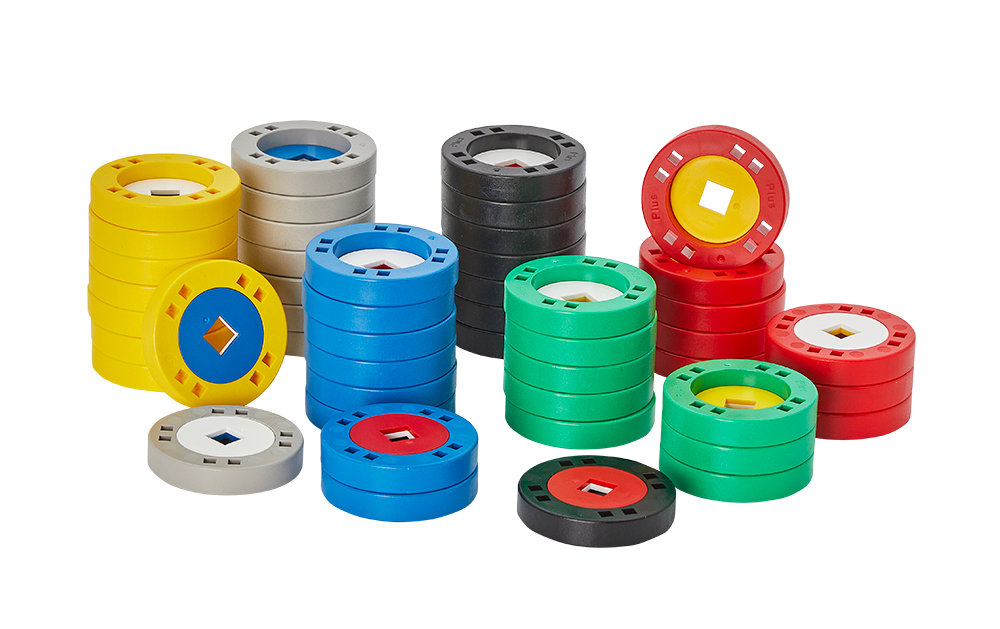 PLUS-PLUS BIG MIX kolorowych kół – zestaw dużych, kolorowych kółek dla dzieci