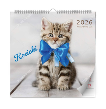 Kalendarz 2026 Kociaki ścienny lux