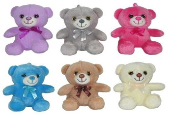 Brelok miś 12cm MIX Sun-Day