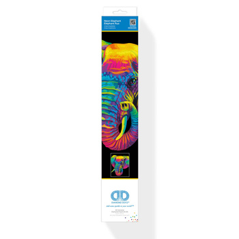 DIAMOND DOTZ ADULTS FLOCKED NEON ELEPHANT