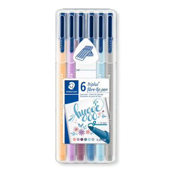 Flamaster Triplus 1 mm HYGGE 6 szt. w etui Staedtler