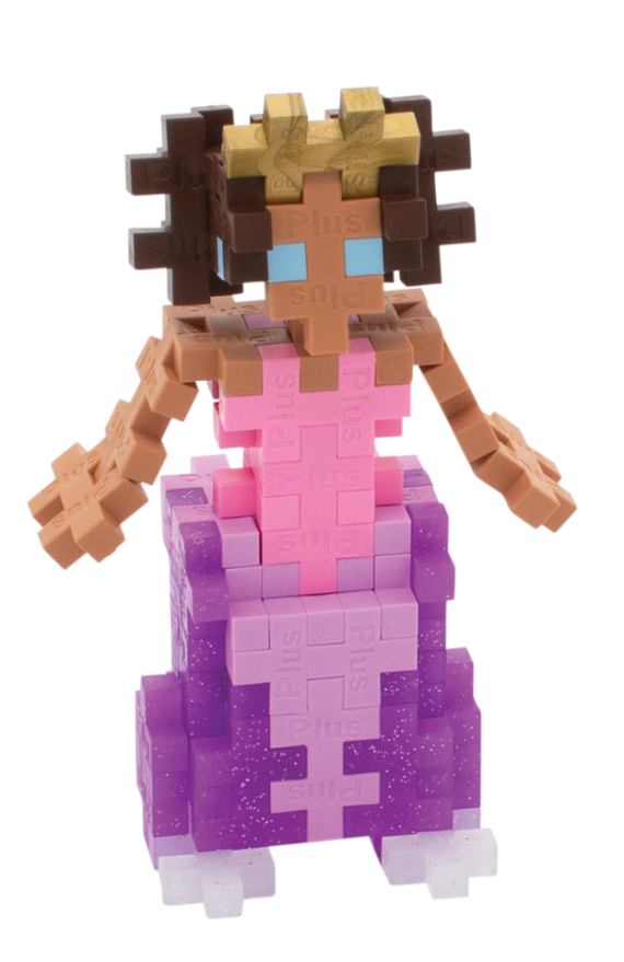 Przykładowa konstrukcja księżniczki z klocków PLUS-PLUS Princess