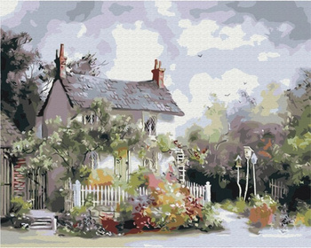 Malowanie po numerach BRUSHME 40x50 cm Przytulne Przedmieście