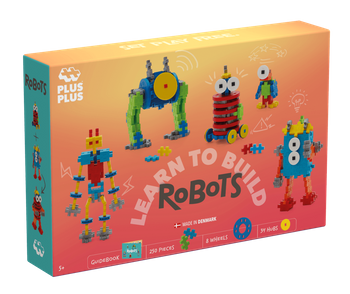 Klocki Konstrukcyjne Zestaw Puzzle PLUS-PLUS NAUCZ SIĘ BUDOWAĆ ROBOTY 275e