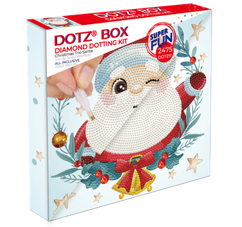 DIAMOND DOTZ DOTZ BOX CHRISTMAS TRIO SANTA