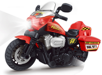 Motocykl policyjny zabawka światło dźwięk dla dzieci interaktywny 75 cm