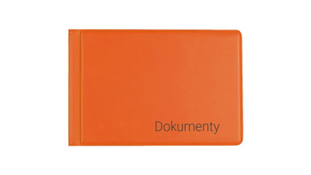 Okładka na dokumenty małe orange
