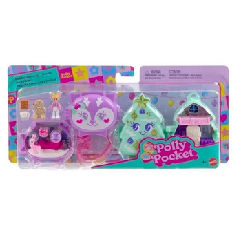 Polly Pocket Świąteczny zestaw kompaktowy 2-pak Mattel