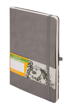 Notes impresja A5 kropki szary