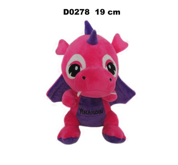 Smok "Kraków" rózowy fioletowy 19cm Sun-Day